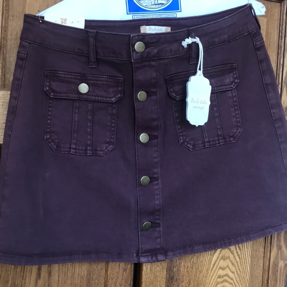 Maroon miniskirt